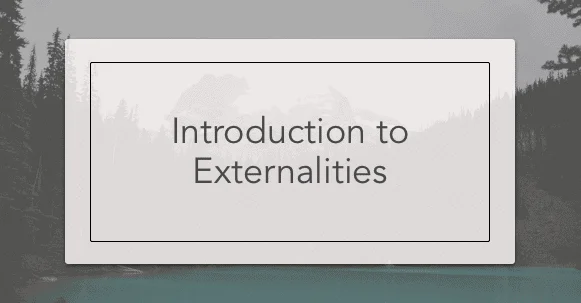 Externalities