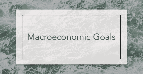 Macroeconomic Goals