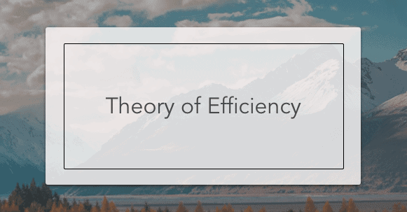 theory of efficiency