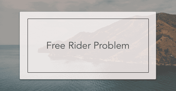 free rider problem