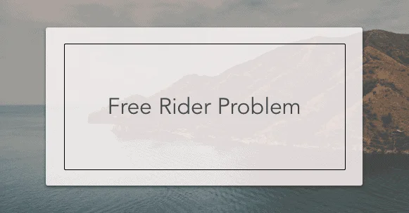 free rider problem