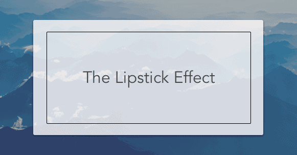the lipstick effect