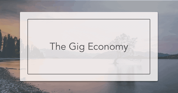 the gig economy