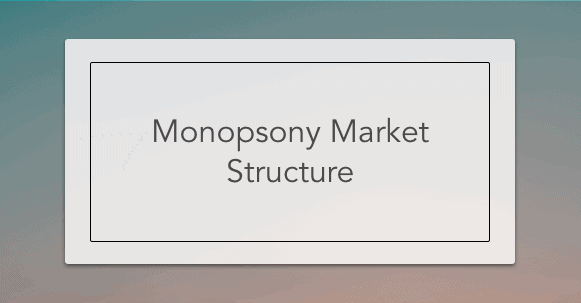 Monopsony Market Structure