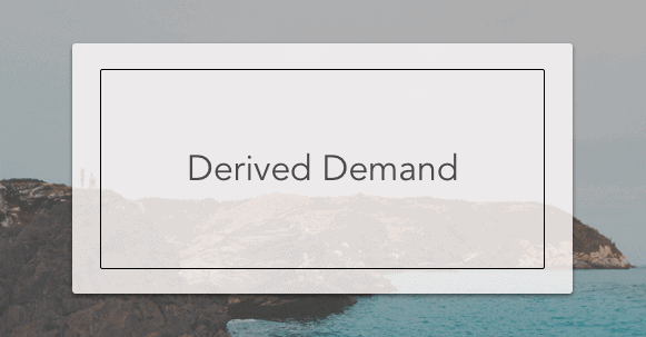 derived demand