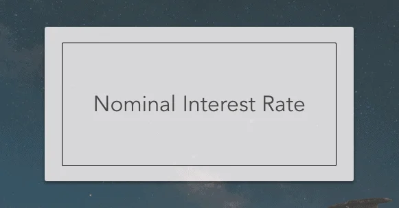 Nominal Interest Rate