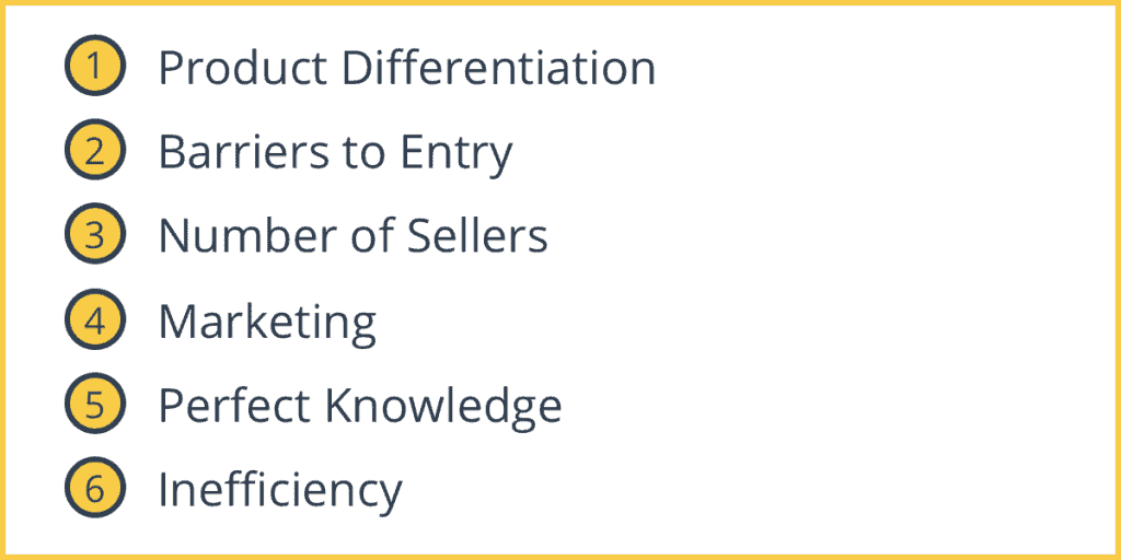 Characteristics of Monopolistic Competition