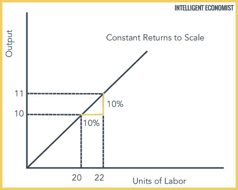 Constant Returns To Scale Intelligent Economist
